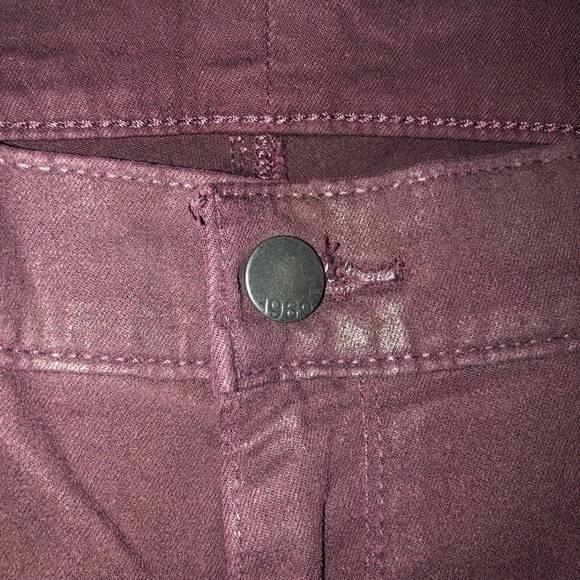 GAP 1969 size 33 Wine coated jeans leather look coated jeans - Picture 2 of 16